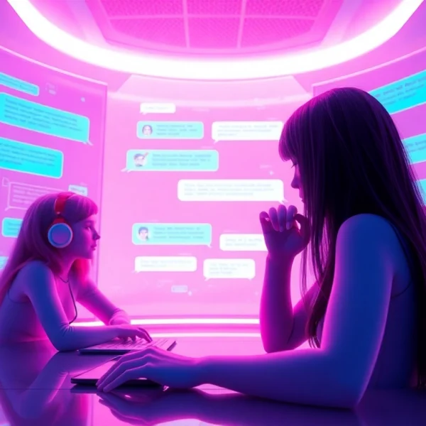 Engaging AI chat porn interface showcasing intimate interactions with digital characters.