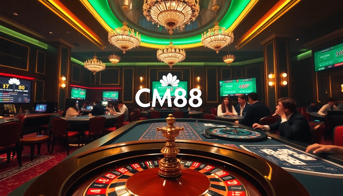 Experience the excitement at CM88 with engaging casino games, roulette, and vibrant atmosphere.