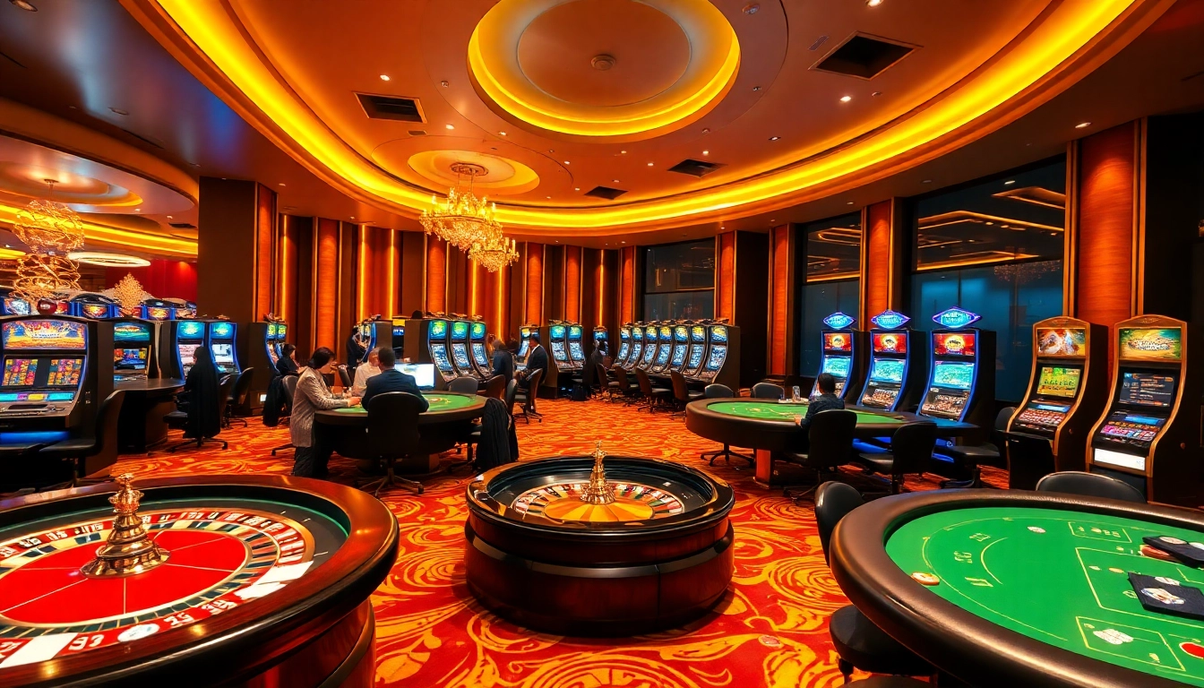 Experience high-stakes action at dn88 bet with vibrant casino tables and excited players.