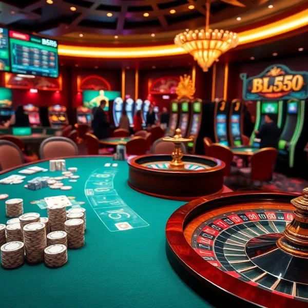 Experience the excitement of BL555 with engaging casino games, roulette wheels, and professional gaming tables.