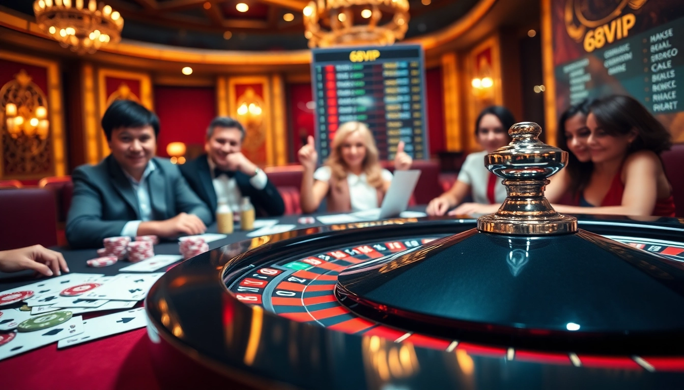 Experience the thrill of high-stakes gaming at 68VIP Casino with luxury poker and roulette.