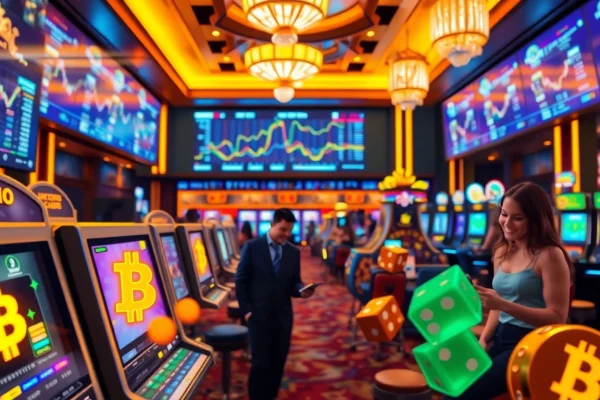 Gagnez avec casino crypto dans une ambiance de jeu numérique vibrante.