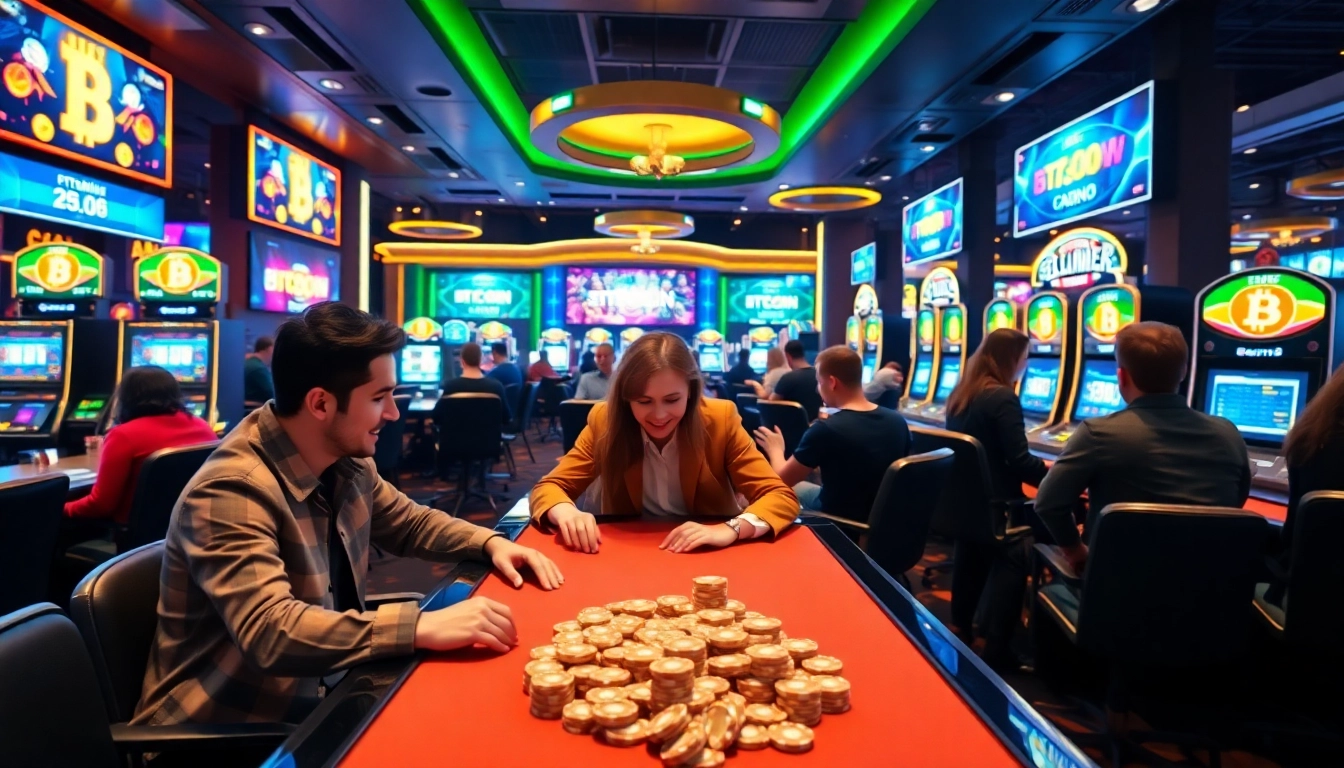 Découvrez l'expérience des Bitcoin casinos avec des joueurs passionnés dans un environnement dynamique.