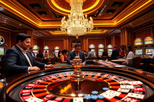 Experience the thrill of winning at a luxurious 789P casino, featuring vibrant roulette and high-stakes gaming.