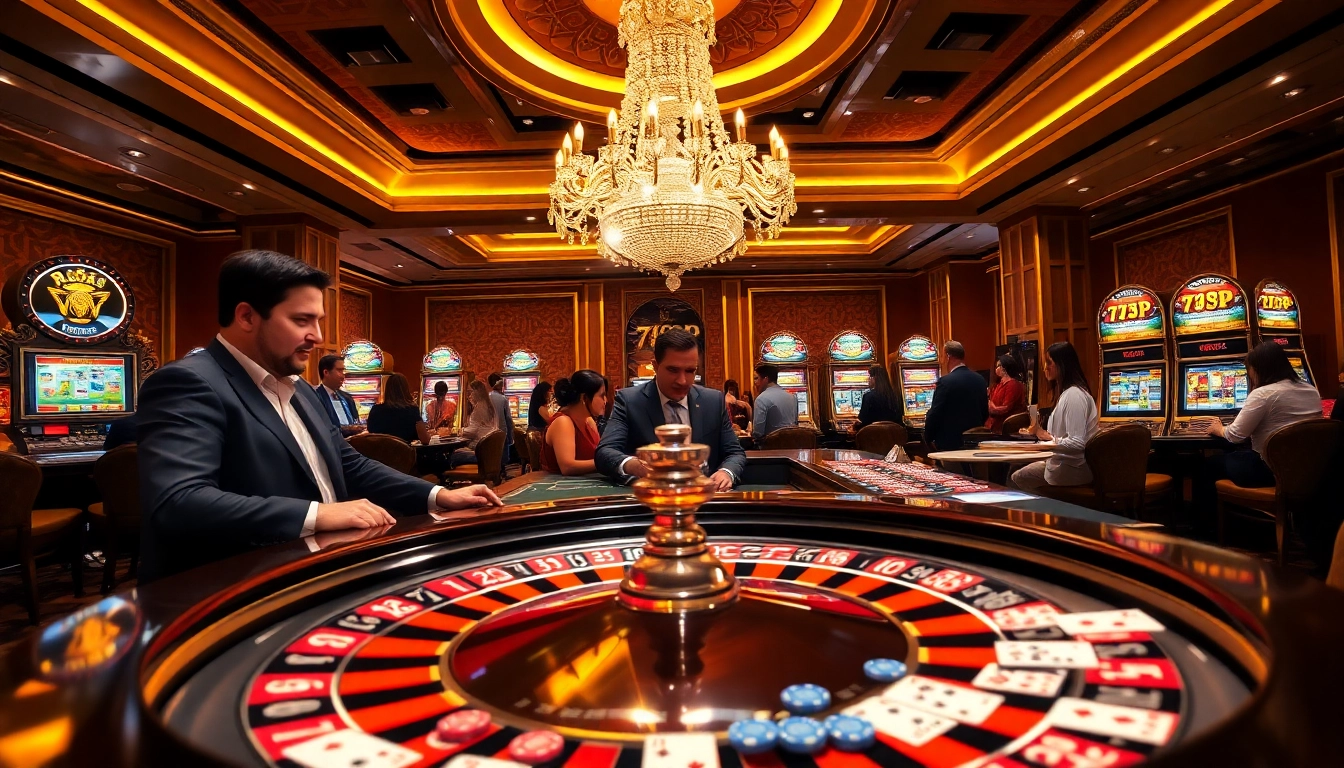 Experience the thrill of winning at a luxurious 789P casino, featuring vibrant roulette and high-stakes gaming.