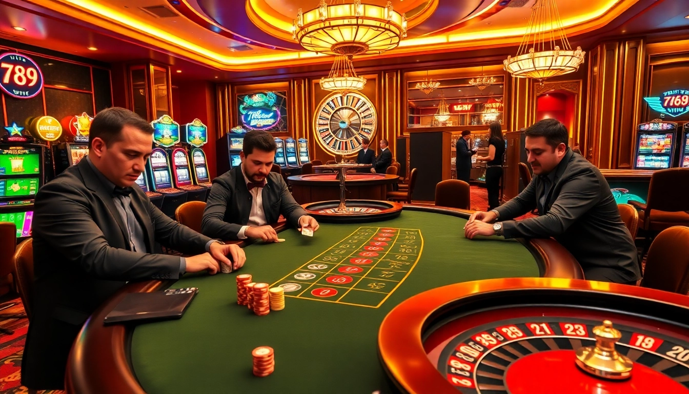 Experience the thrilling atmosphere of 789 win at a luxurious casino table with professional dealers.