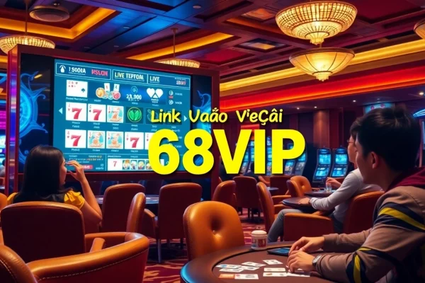 Engage in thrilling games at 68VIP featuring 'Link Vào Nhà Cái 68VIP' for an exciting casino experience.